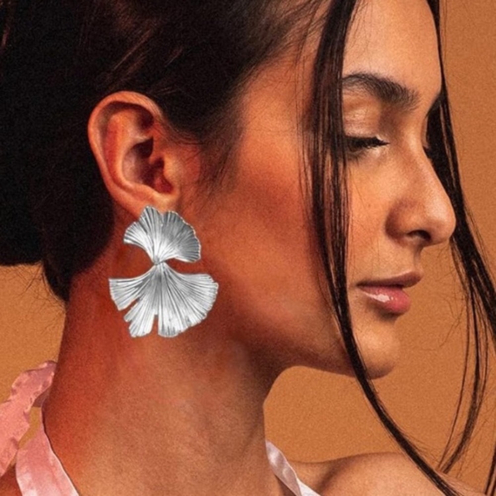Double Ginkgo Leaf Earrings